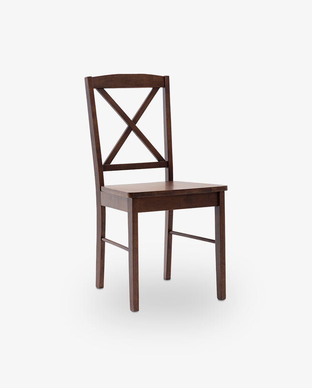 duhome Spokane Cross-Back Dining Chairs Set of 2