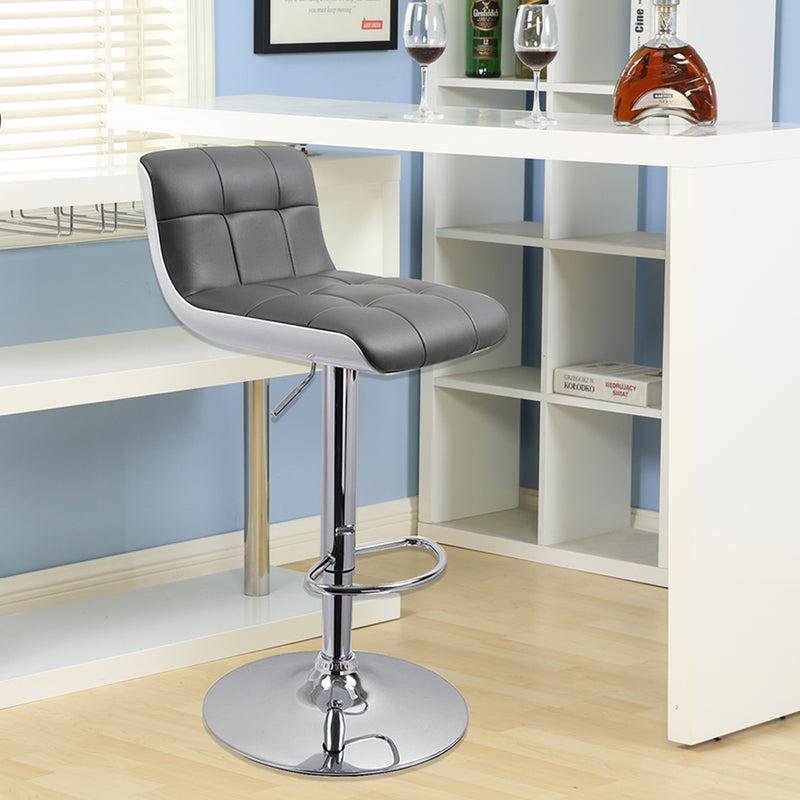 Duhome St Croix Tufted Swivel Bar Stools Set Of 2