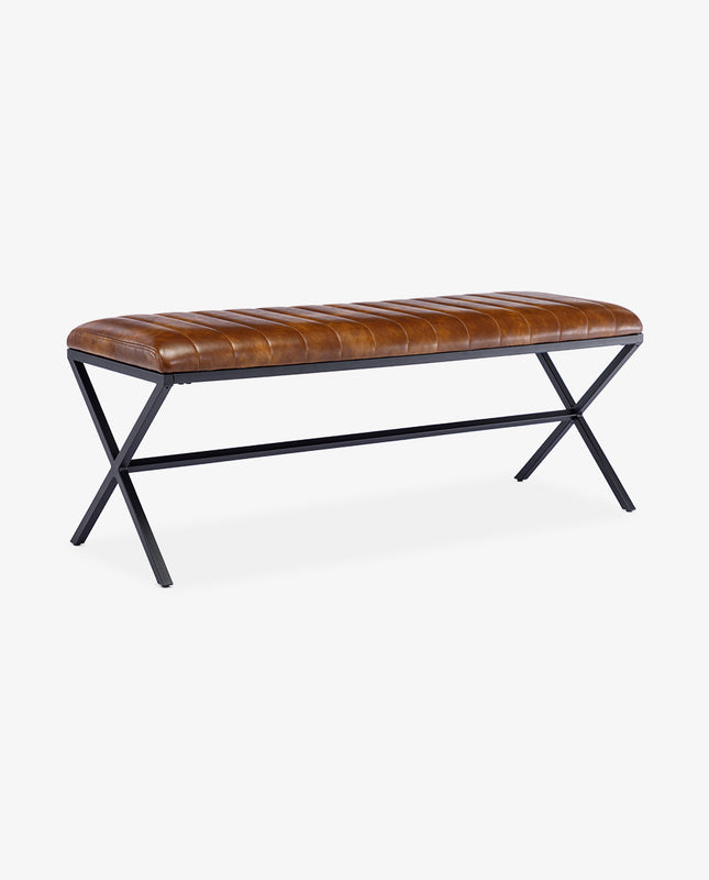 duhome Stuart Channel Tufted Dining Bench