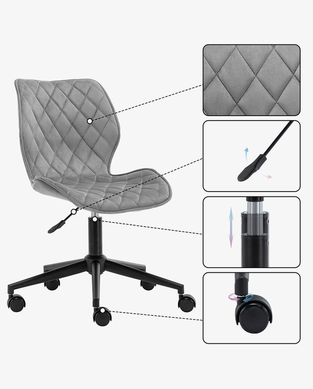 Duhome Syracuse Golden Legs Task Chair