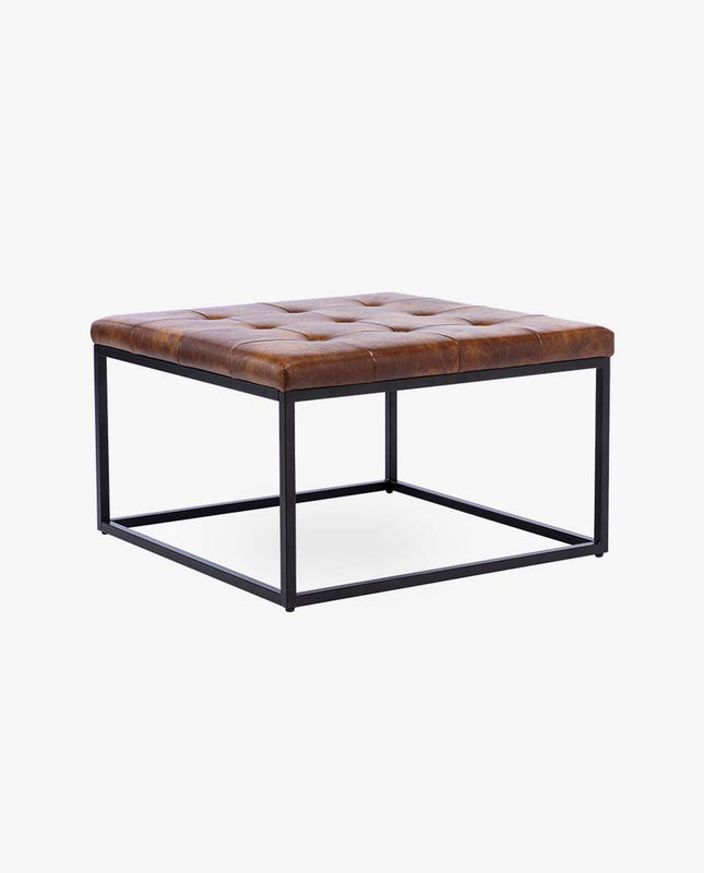 duhome Telluride Square Tufted Upholstered Ottoman