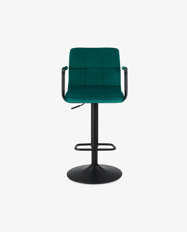 Duhome Tri-Valley Velvet Bar Stools Set Of 2