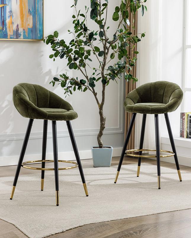 Duhome Tulsa Blooming Flower Bar Stools Set Of 2