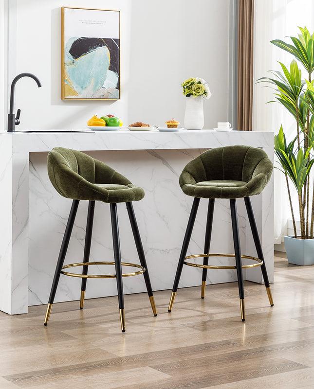Duhome Tulsa Blooming Flower Bar Stools Set Of 2