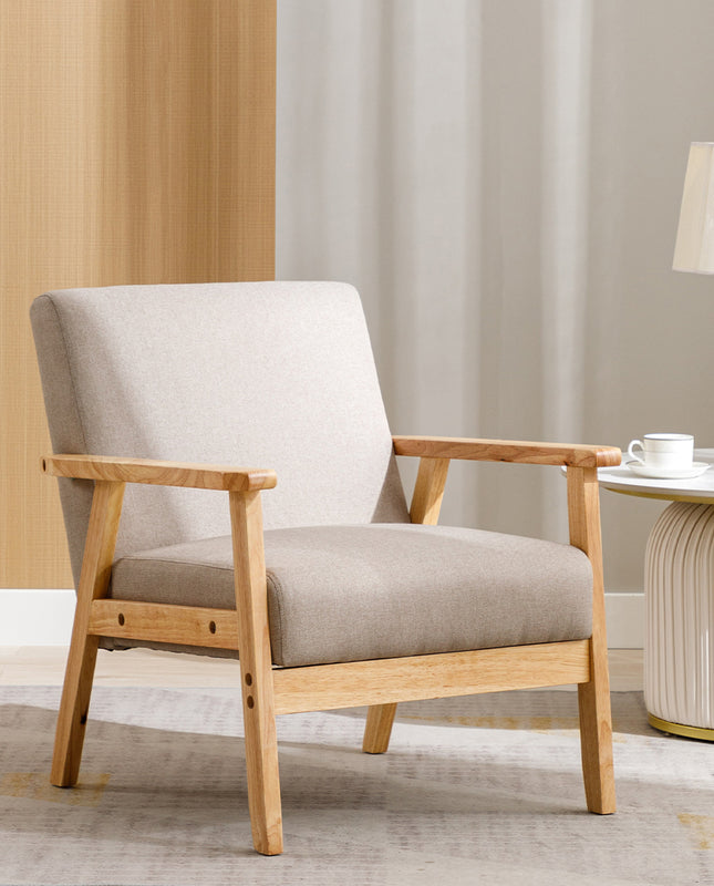 Duhome Tumon Wooden Frame Lounge Accent Chair