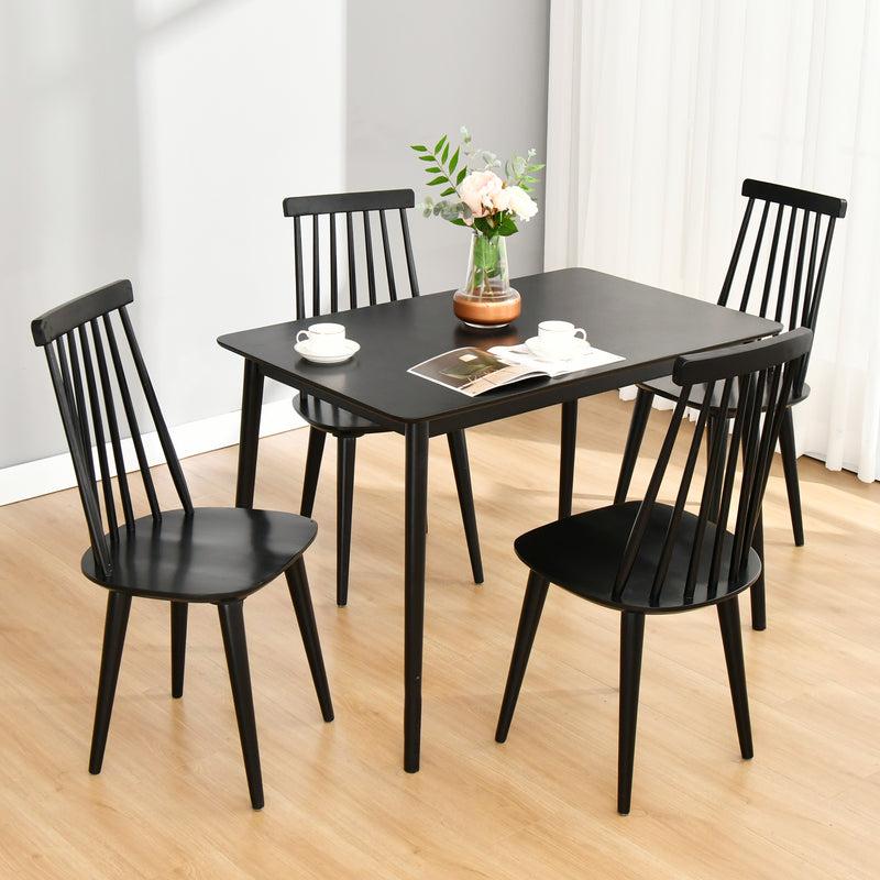 Duhome Fort Payne Dining Room Set (1 Table+4 Spindle Chairs)