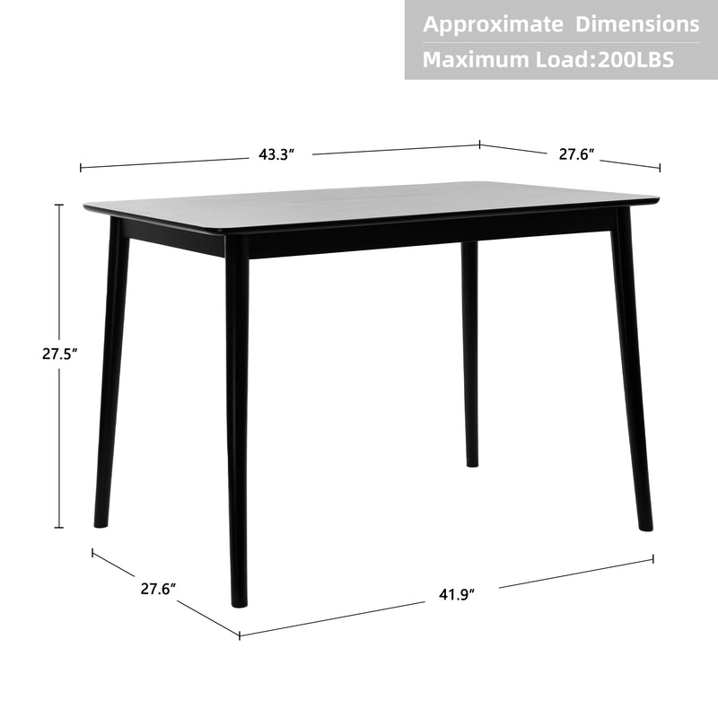 Duhome Fort Payne Dining Room Set (1 Table+4 Spindle Chairs)