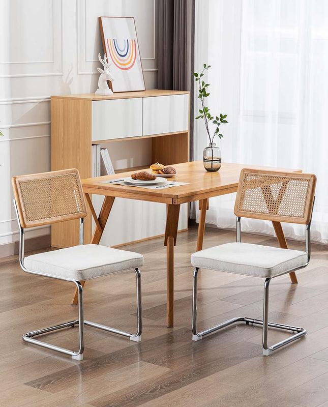 Duhome Gilbert Bauhaus Cantilevered Side Chairs Set Of 2