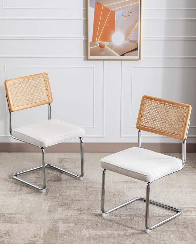 Duhome Gilbert Bauhaus Cantilevered Side Chairs Set Of 2