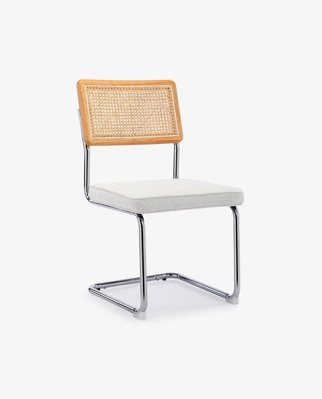 duhome Gilbert Bauhaus Cantilevered Side Chairs Set of 2