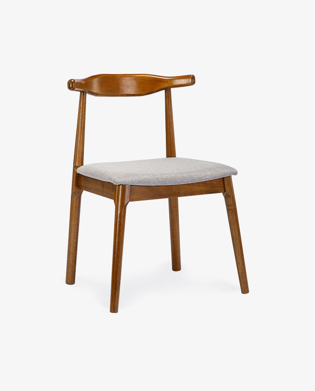 duhome Inarajan Padded Seat Wooden Elbow Chairs Set of 2