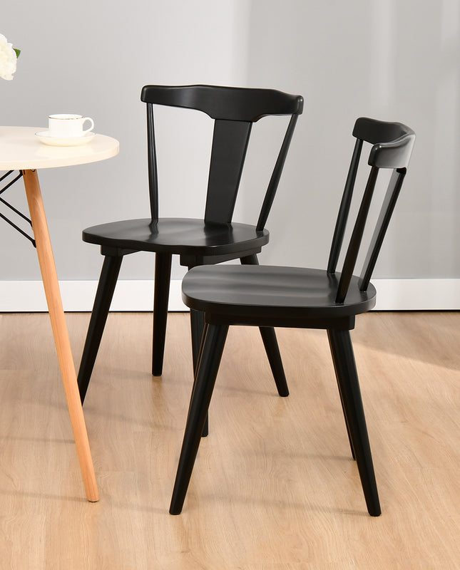 Duhome Lake George Barrel Splat Back Dining Chairs Set Of 2