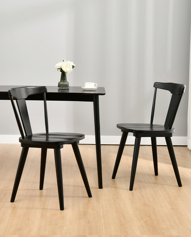 Duhome Lake George Barrel Splat Back Dining Chairs Set Of 2