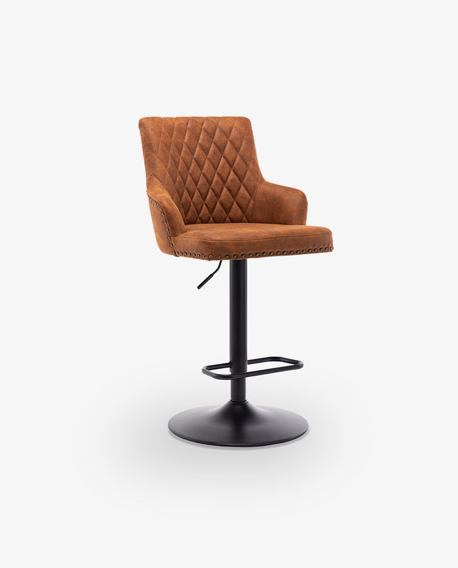 duhome Wichita Adjustable Height Leathaire Bar Stool