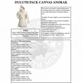 Duluth Pack SKU: C-180 Anorak