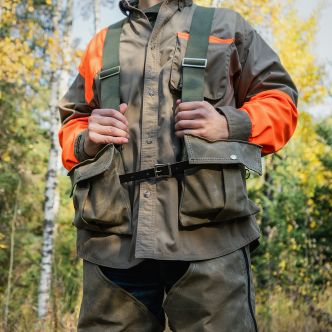Duluth Pack SKU: C-370_WAX_KHK Upland Game Vest