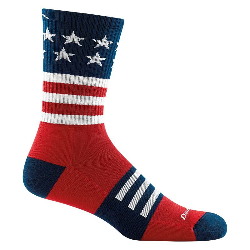 duluth pack SKU: DRN-0235 Darn Tough Men's Captain Stripe Micro Crew Lightweight Hiking Sock