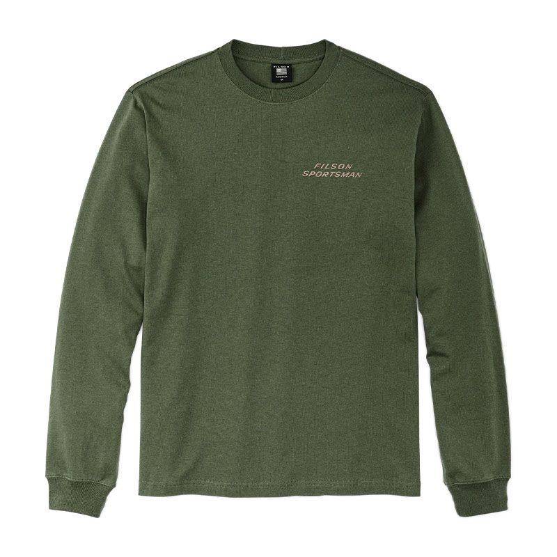 duluth pack SKU: FIL-0228 Filson Long Sleeve Pioneer Graphic T-Shirt