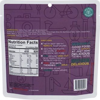 Duluth Pack SKU: GTG-0001 Good To-Go Herb Mushroom Risotto