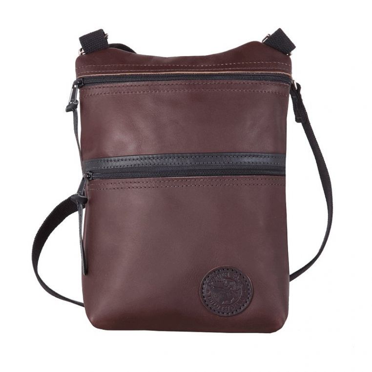 duluth pack SKU: L-502 Leather Traverse Crossbody Bag