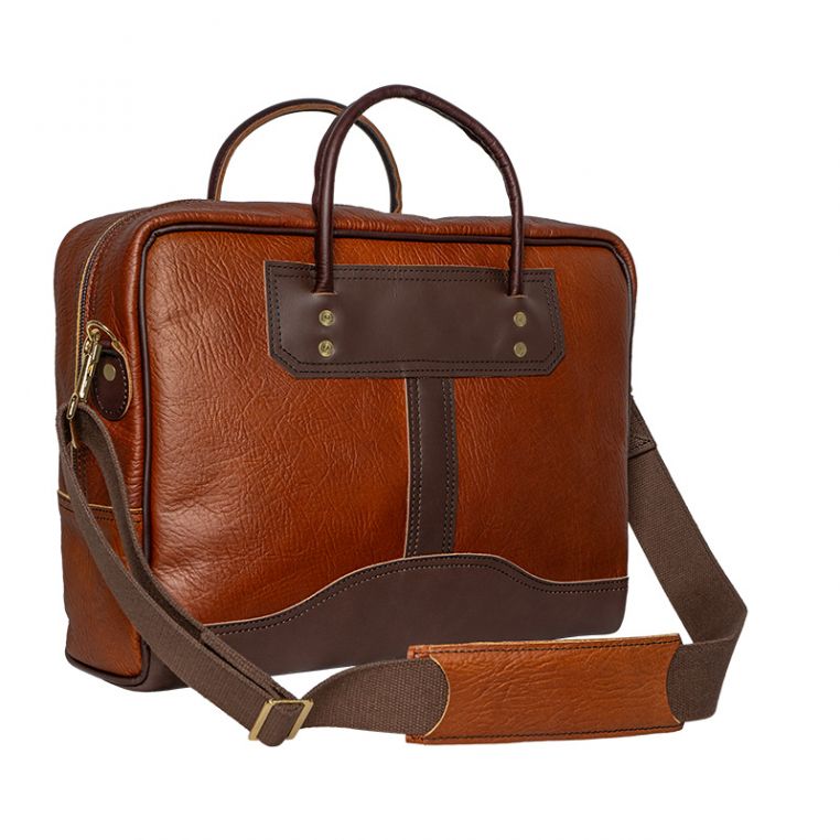 Duluth Pack SKU: LB-626 Bison Leather Computer Briefcase