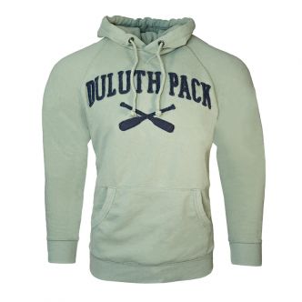 Duluth Pack SKU: LS-0018 X-Paddle Raw Edge Hooded Sweatshirt
