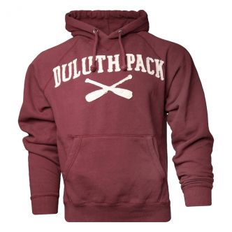 Duluth Pack SKU: LS-0018 X-Paddle Raw Edge Hooded Sweatshirt