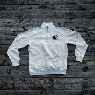 Duluth Pack SKU: LS-0080 Duluth Pack Chest Logo Quarter Zip Sweatshirt