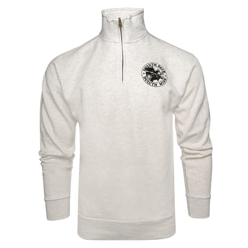 duluth pack SKU: LS-0080 Duluth Pack Chest Logo Quarter Zip Sweatshirt