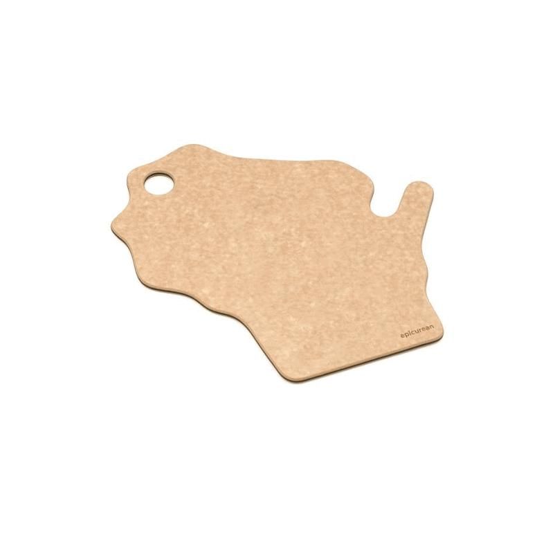 duluth pack SKU: M-4000 State Shape Cutting Board - Wisconsin