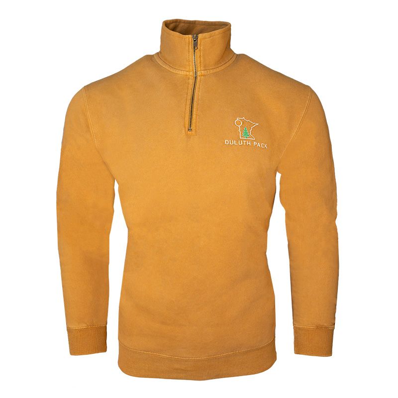 duluth pack SKU: OUR-0076 Duluth Pack The Outdoor State 1/4 Zip Pullover Sweatshirt - Retiring Soon - Final Sale