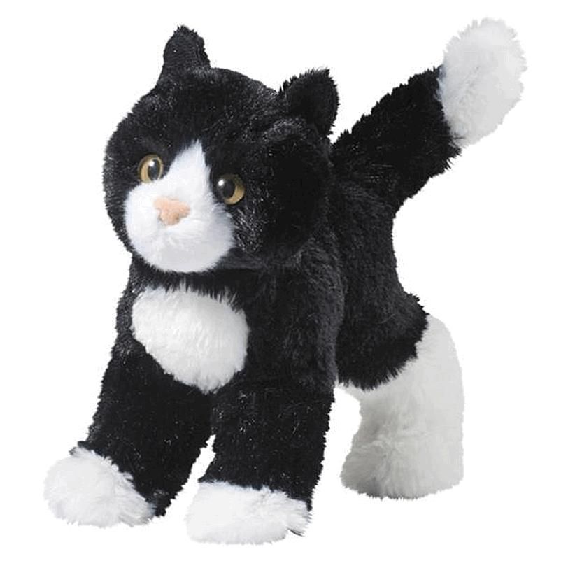 duluth pack SKU: W-778 Cuddle Toys Snippy Black And White Cat