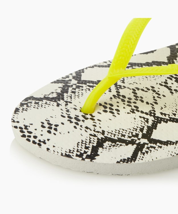 Dune London Animal Print Flip Flops - White Havaianas Slim Animal Print Flip Flops