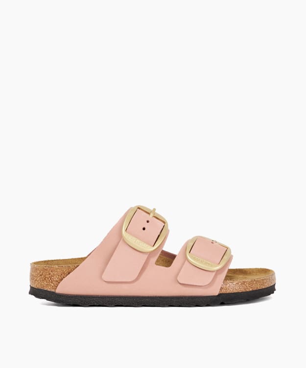 dune london Arizona Big Buc - Pink Casual Double-Strap Sandals