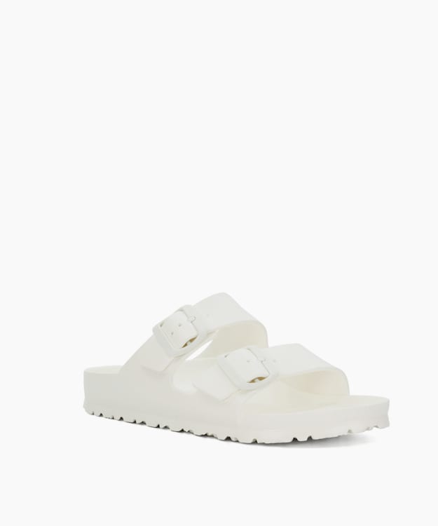 Dune London Arizona Eva Lad - White Casual Double-Strap Sandals