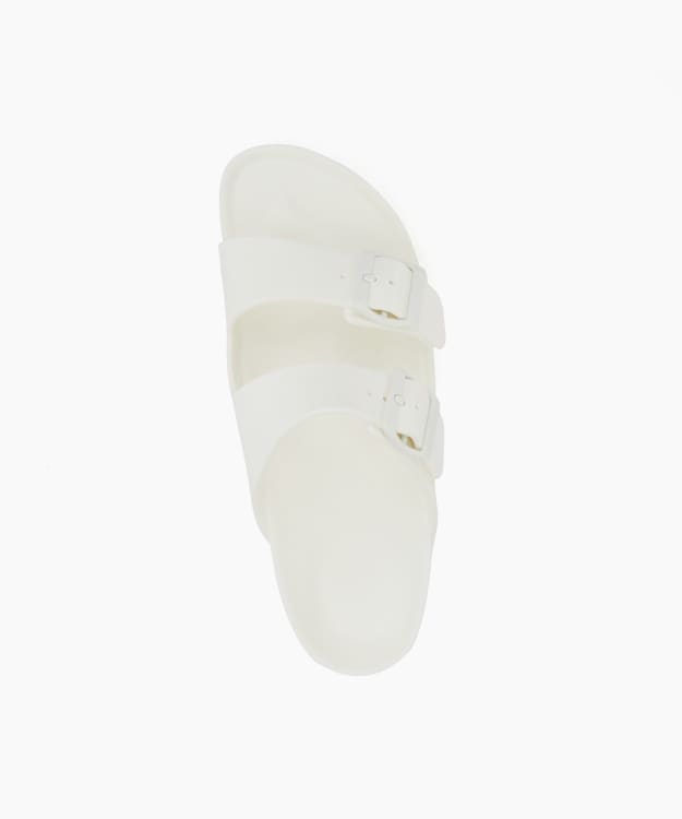 Dune London Arizona Eva Lad - White Casual Double-Strap Sandals