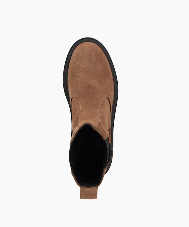 Dune London B.intl Milla Ch - Beige Leather Chelsea Boots