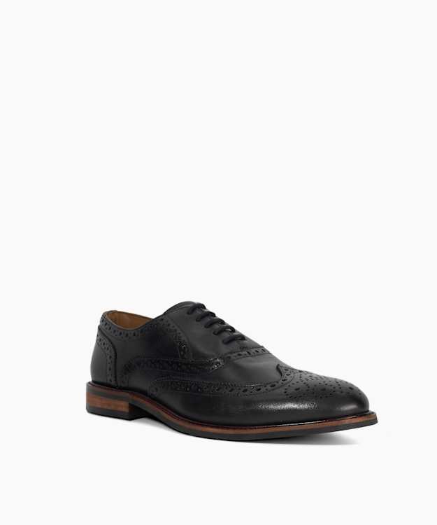 Dune London Baltics - Black Lace Up Formal Oxford Shoes