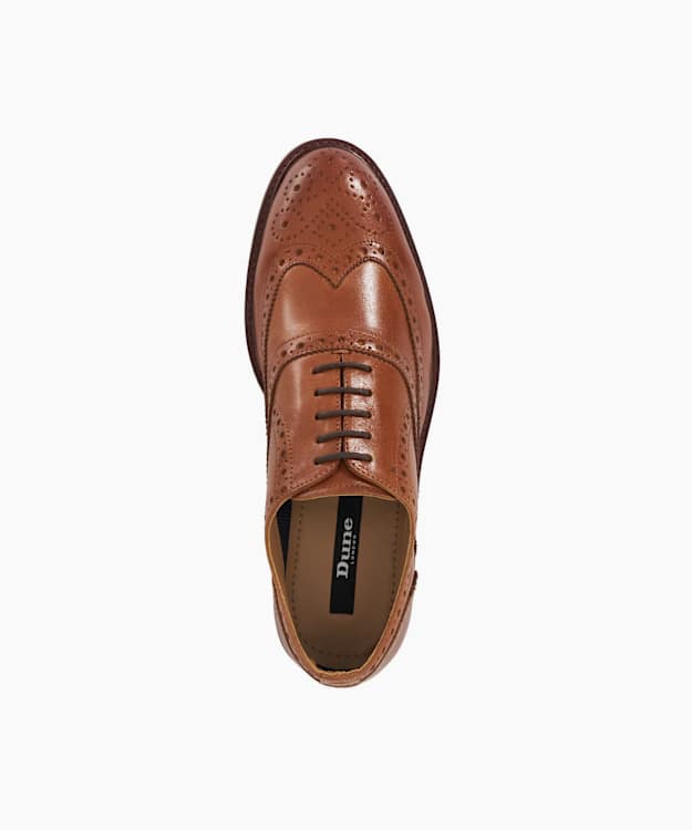 Dune London Baltics - Tan Lace Up Formal Oxford Shoes