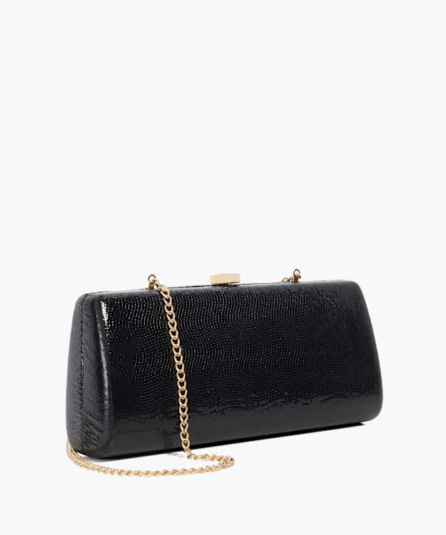 Dune London Belinda - Black Textured Cross Body Clutch Bag