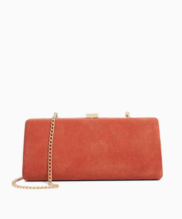 dune london Belinda - Blush Textured Cross Body Clutch Bag