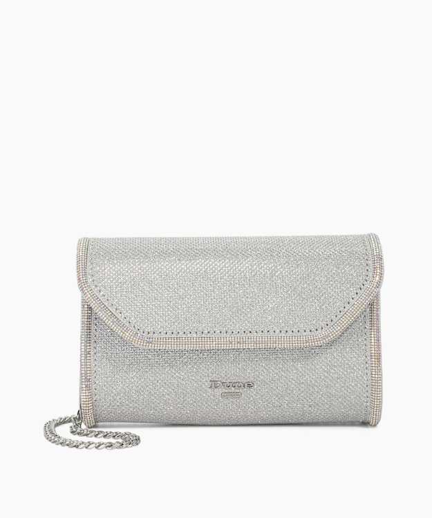 dune london Bellini - Silver Chain Handle Shoulder Bag