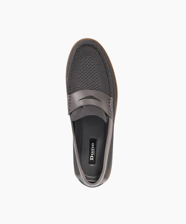 Dune London Berklee - Grey Lightweight Knitted Casual Loafers