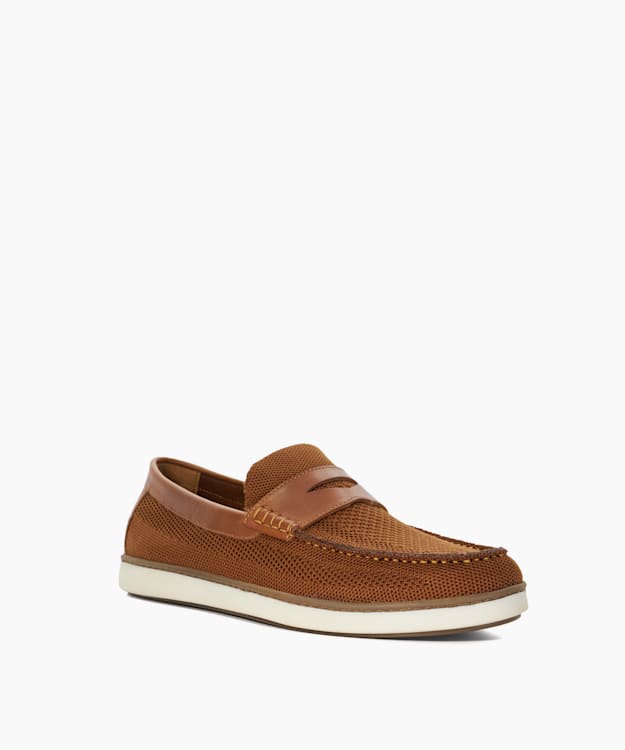Dune London Berklee - Tan Lightweight Knitted Casual Loafers