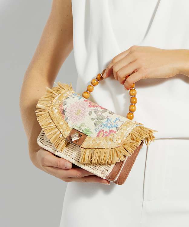 Dune London Blooms - Multi Beaded Handle Cross Body Bag