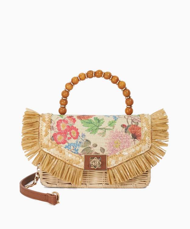 dune london Blooms - Multi Beaded Handle Cross Body Bag