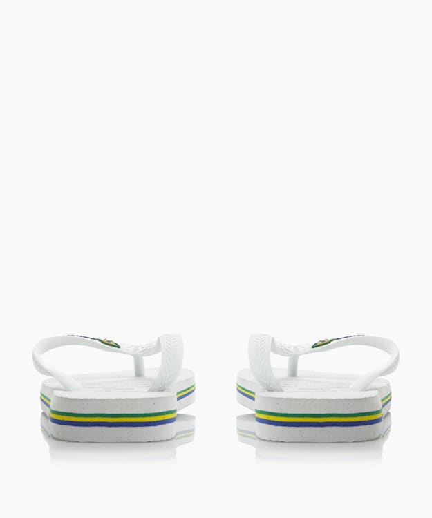 Dune London Brasil Flip Flops - White Havaianas Brazil Flag Flip Flops