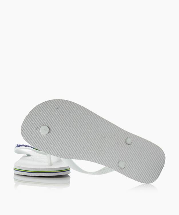 Dune London Brasil Flip Flops - White Havaianas Brazil Flag Flip Flops