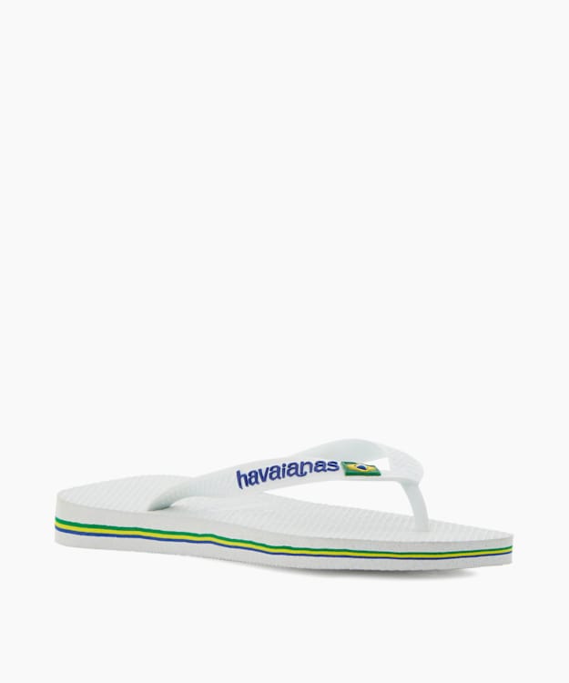 dune london Brasil Flip Flops - White Havaianas Brazil Flag Flip Flops