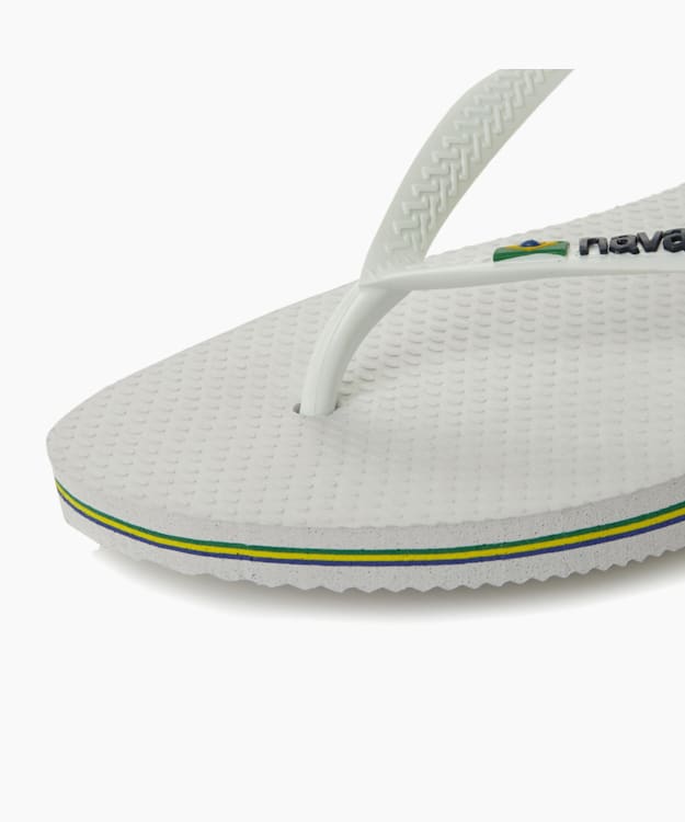 Dune London Brazil Flip Flops - White Havaianas Classic Brazil Flag Flip Flops